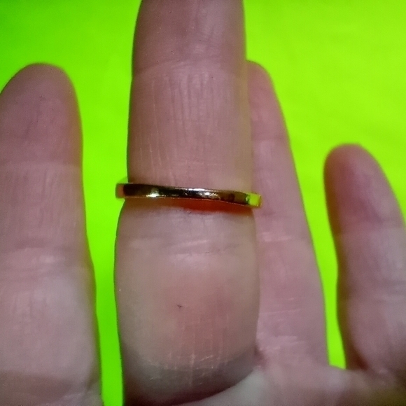 Goldtone mushroom 🍄 heart ♥ ring size 8 - Picture 2 of 2